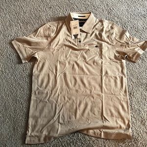 JACHS New York polo - NWT - Size L - Taupe/Brown color, short sleeve